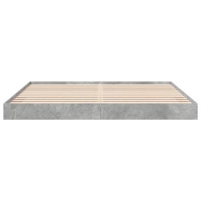 vidaXL Bed Frame without Mattress Concrete Grey 180x200 cm