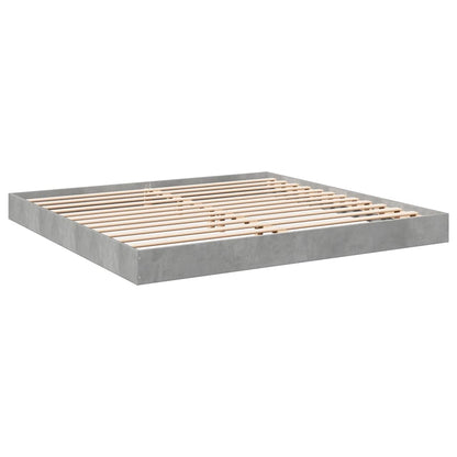 vidaXL Bed Frame without Mattress Concrete Grey 180x200 cm