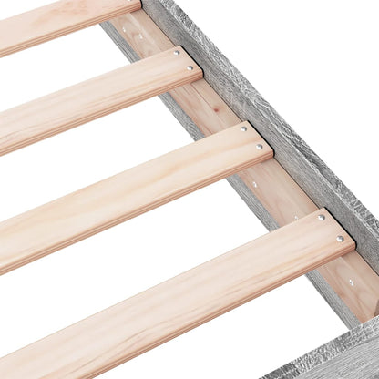 vidaXL Bed Frame without Mattress Grey Sonoma 180x200 cm Engineered Wood