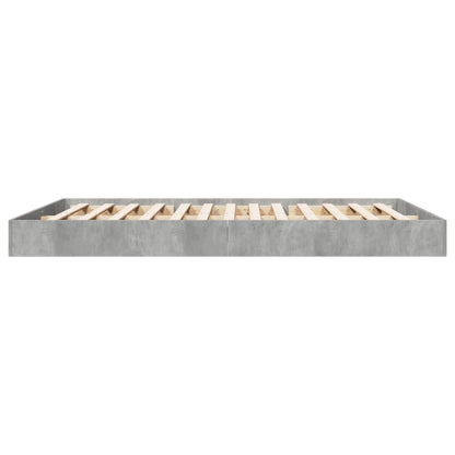 vidaXL Bed Frame without Mattress Concrete Grey 160x200 cm