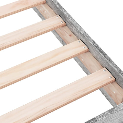 vidaXL Bed Frame without Mattress Grey Sonoma 160x200 cm Engineered Wood