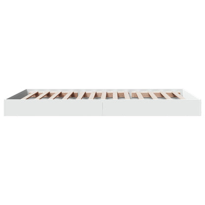 vidaXL Bed Frame without Mattress White 90x190 cm Single Engineered Wood
