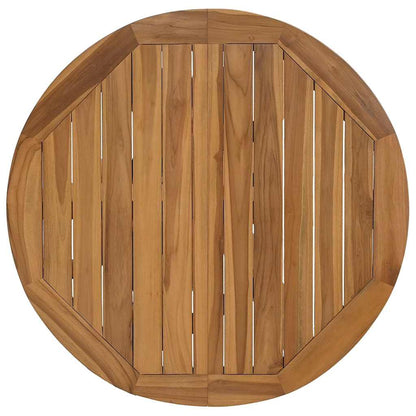 vidaXL Garden Table Ø109x74 cm Solid Wood Teak