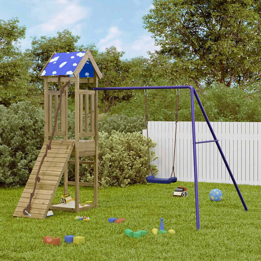 vidaXL Outdoor Playset Impregnated Wood Pine
