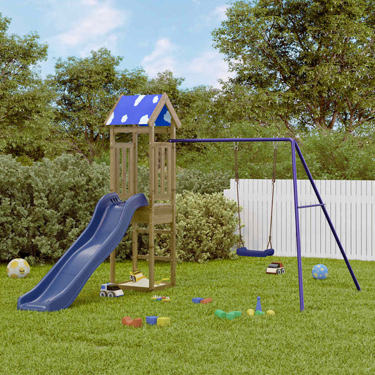 vidaXL Outdoor Playset Impregnated Wood Pine