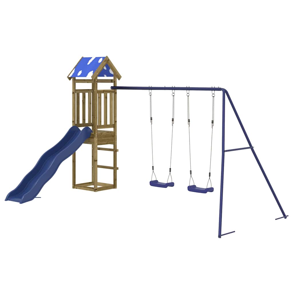 vidaXL Outdoor Playset Impregnated Wood Pine