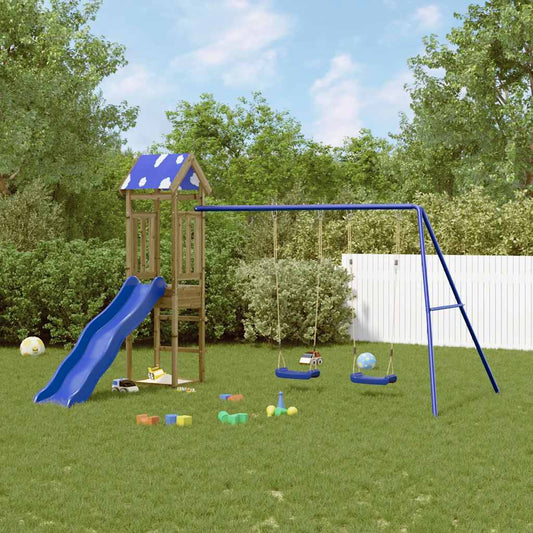 vidaXL Outdoor Playset Impregnated Wood Pine