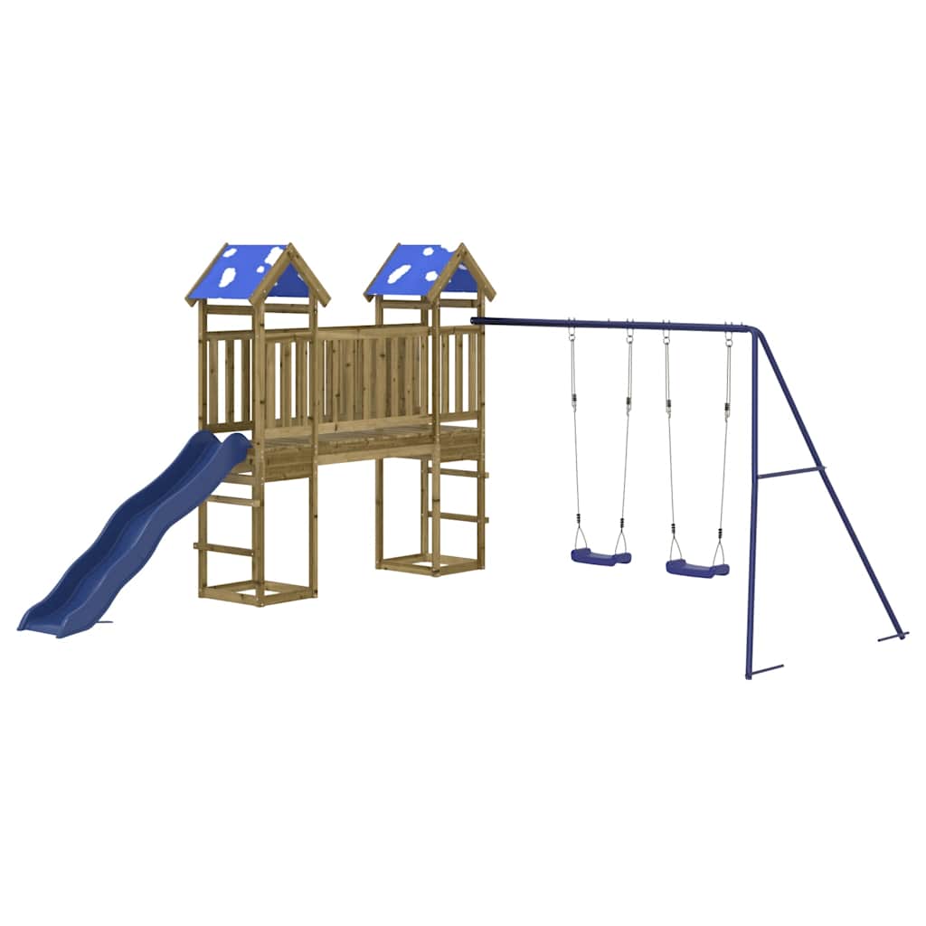 vidaXL Outdoor Playset Impregnated Wood Pine