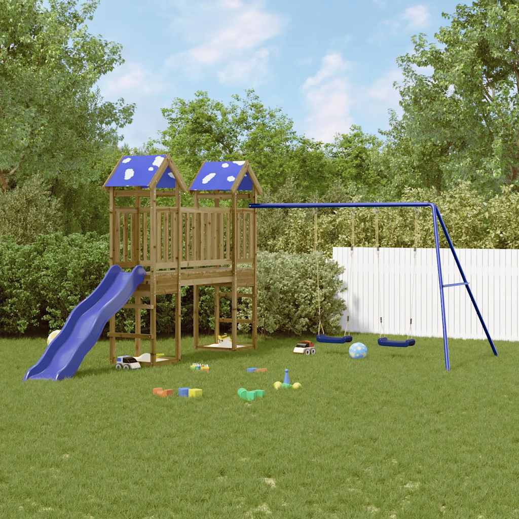 vidaXL Outdoor Playset Impregnated Wood Pine