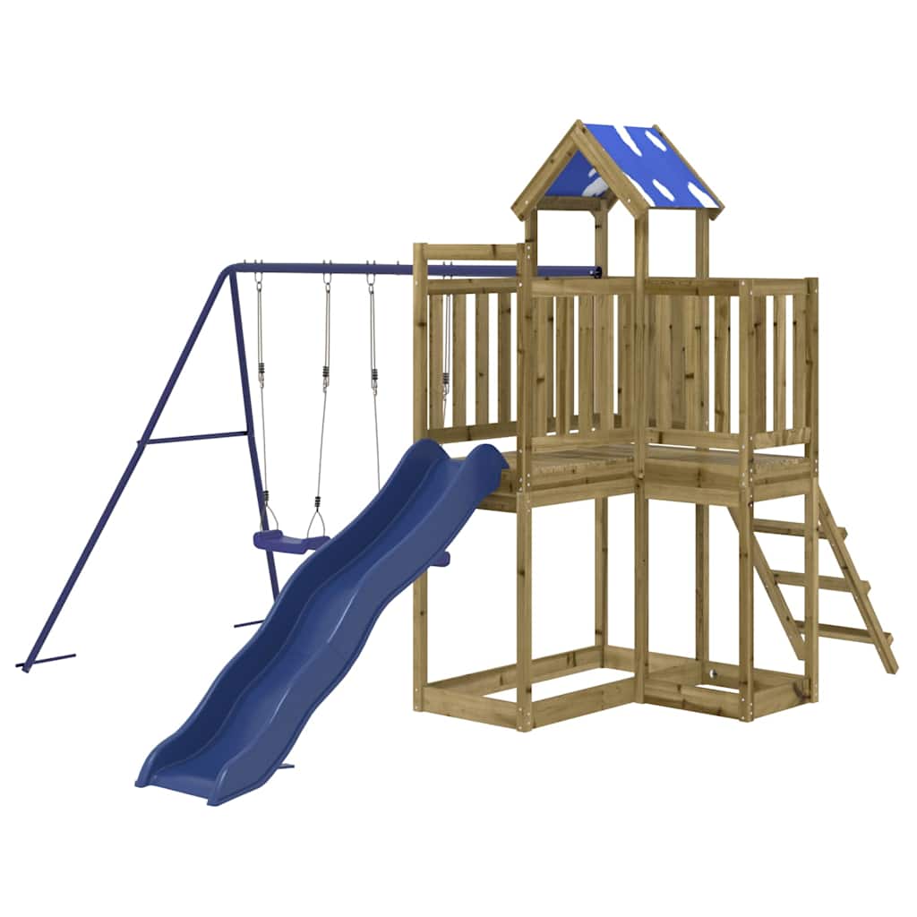 vidaXL Outdoor Playset Impregnated Wood Pine