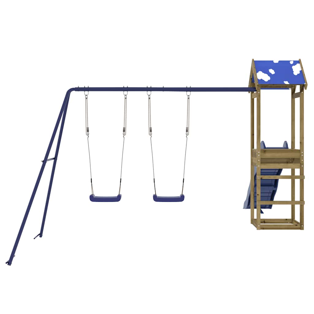 vidaXL Outdoor Playset Impregnated Wood Pine