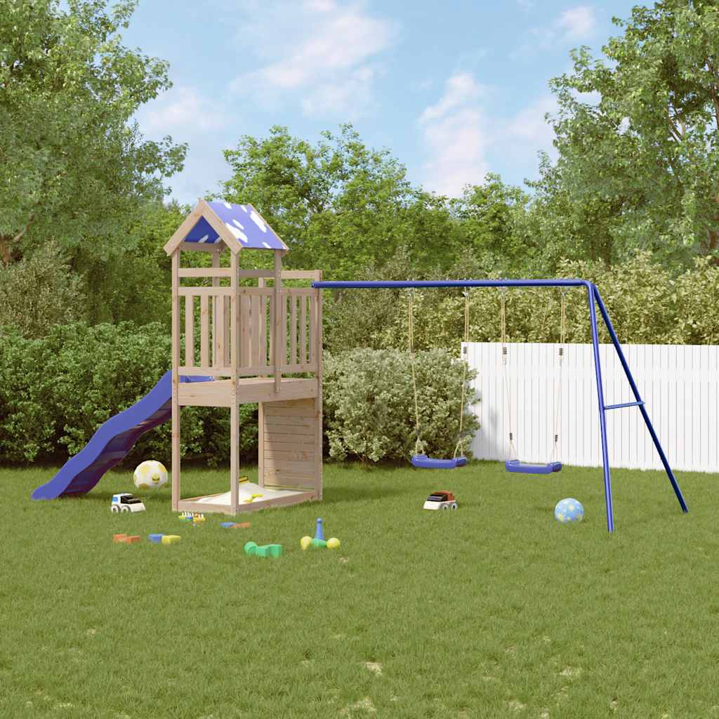 vidaXL Outdoor Playset Solid Wood Pine