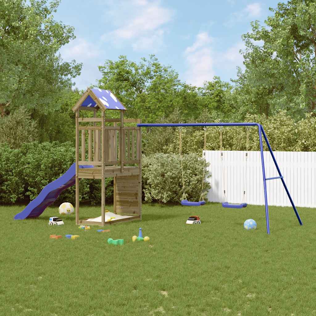 vidaXL Outdoor Playset Impregnated Wood Pine