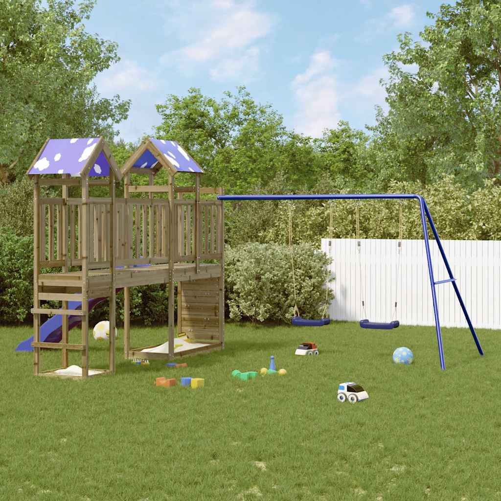 vidaXL Outdoor Playset Impregnated Wood Pine