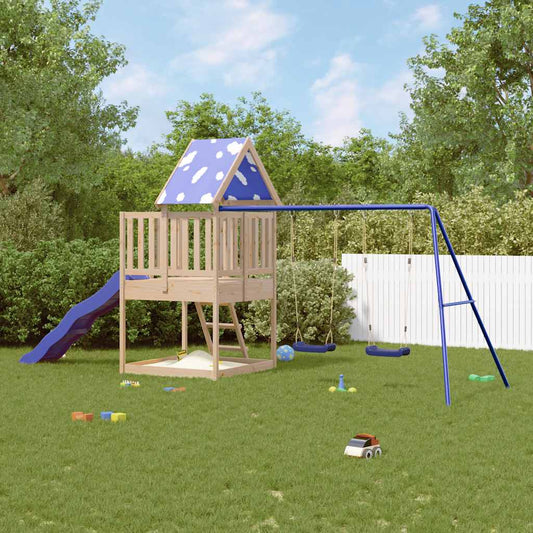 vidaXL Outdoor Playset Solid Wood Pine