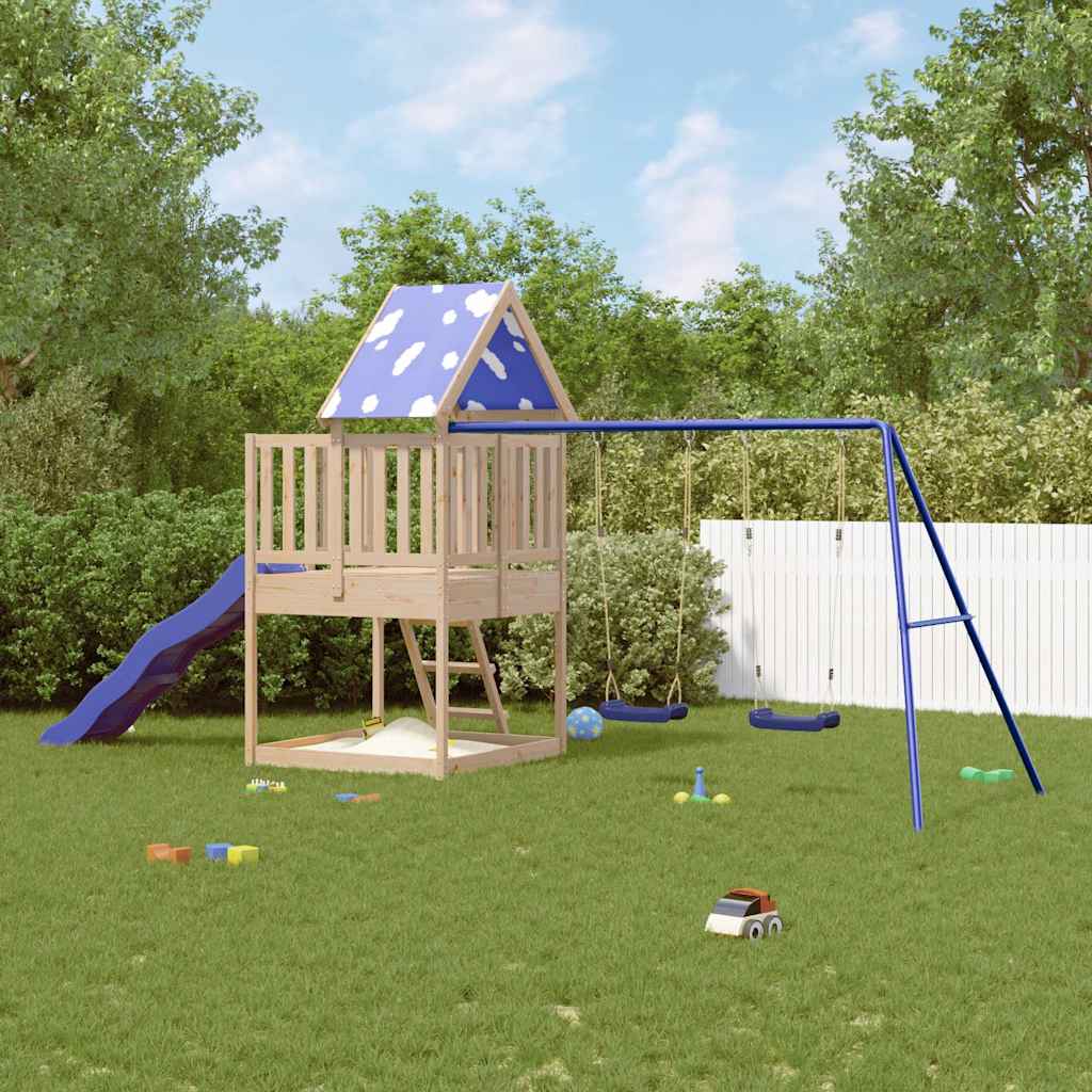 vidaXL Outdoor Playset Solid Wood Pine