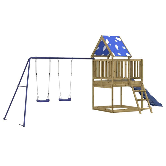 vidaXL Outdoor Playset Impregnated Wood Pine