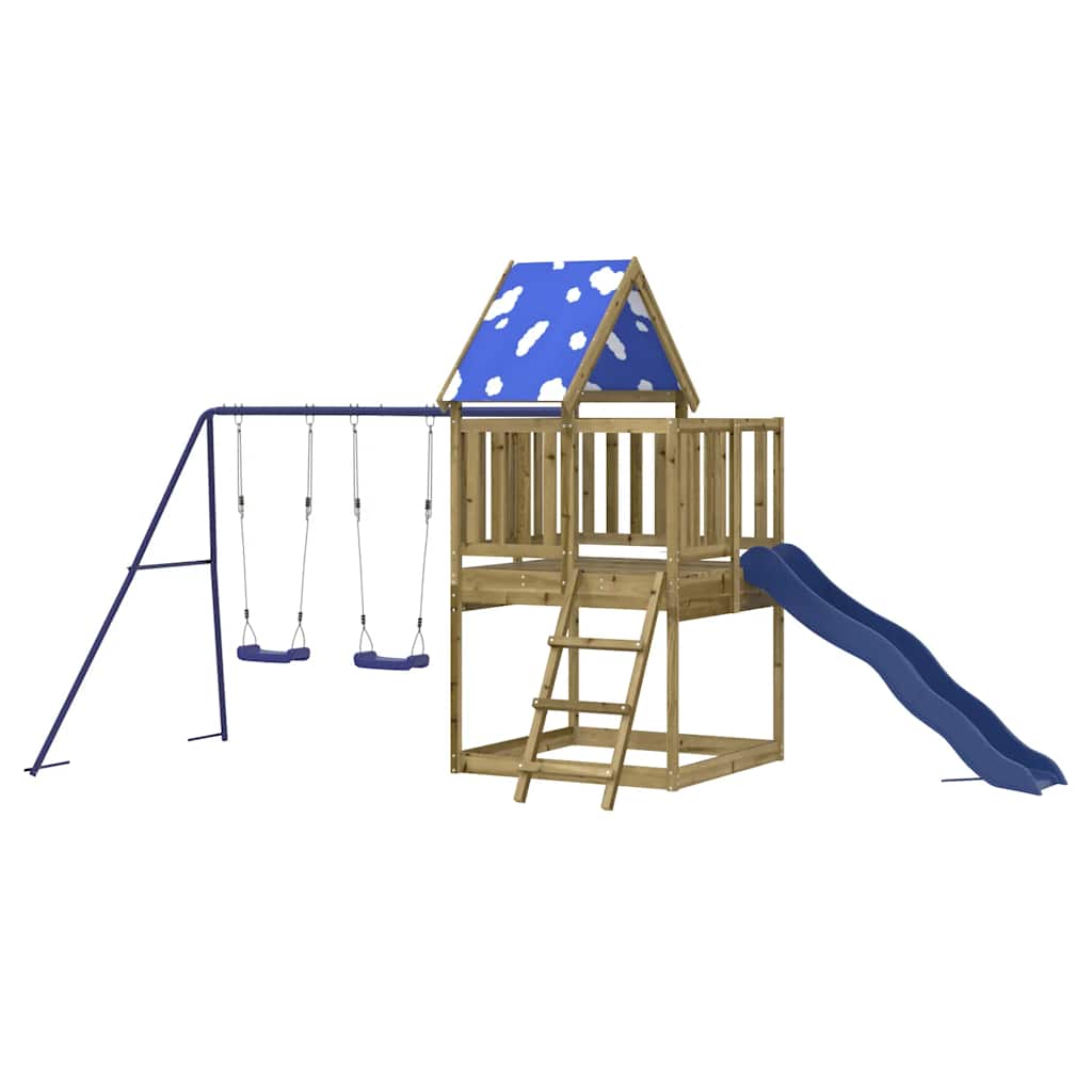 vidaXL Outdoor Playset Impregnated Wood Pine