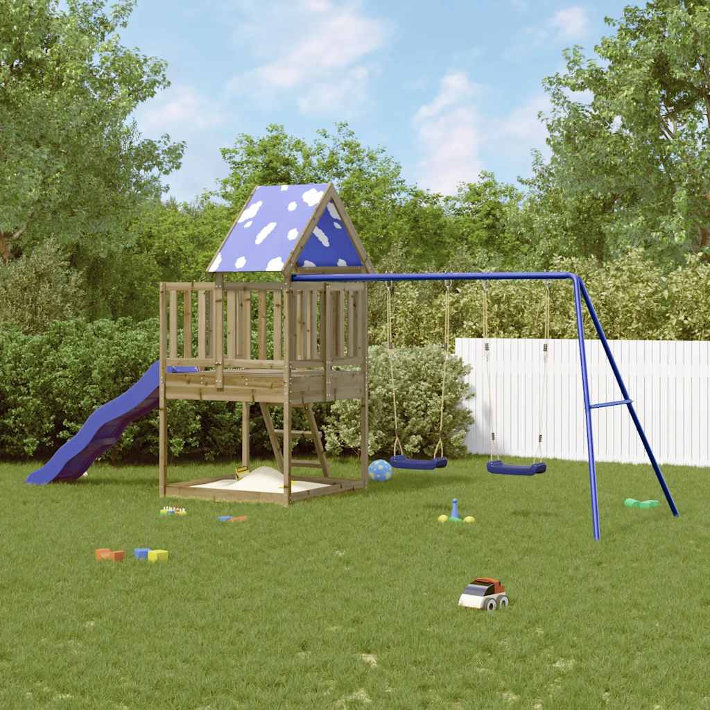 vidaXL Outdoor Playset Impregnated Wood Pine