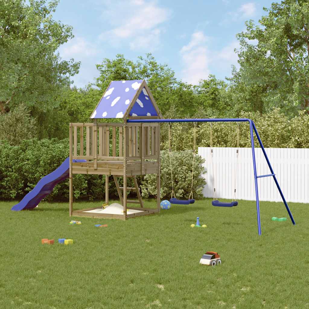vidaXL Outdoor Playset Impregnated Wood Pine