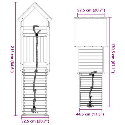 vidaXL Outdoor Playset Impregnated Wood Pine