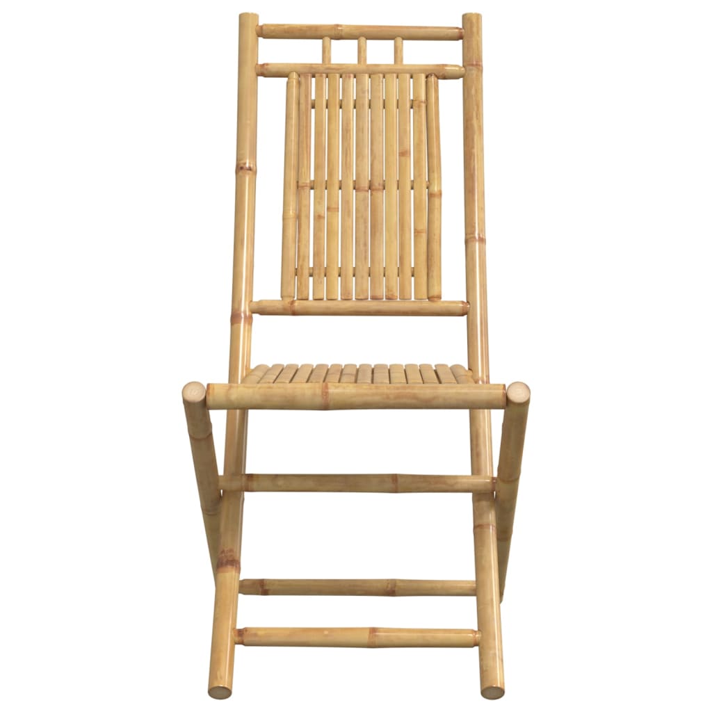 vidaXL Folding Garden Chairs 8 pcs 46x66x99 cm Bamboo