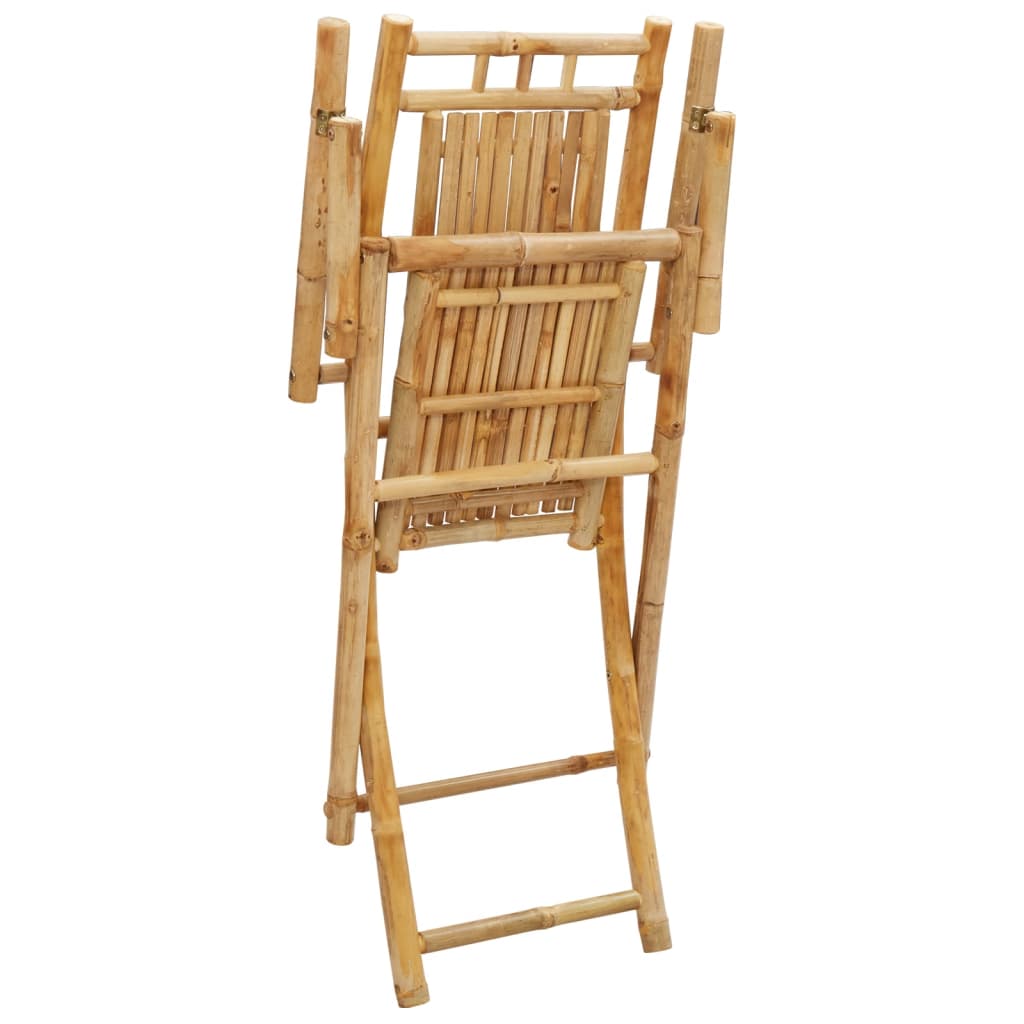 vidaXL Folding Garden Chairs 4 pcs 53x66x99 cm Bamboo
