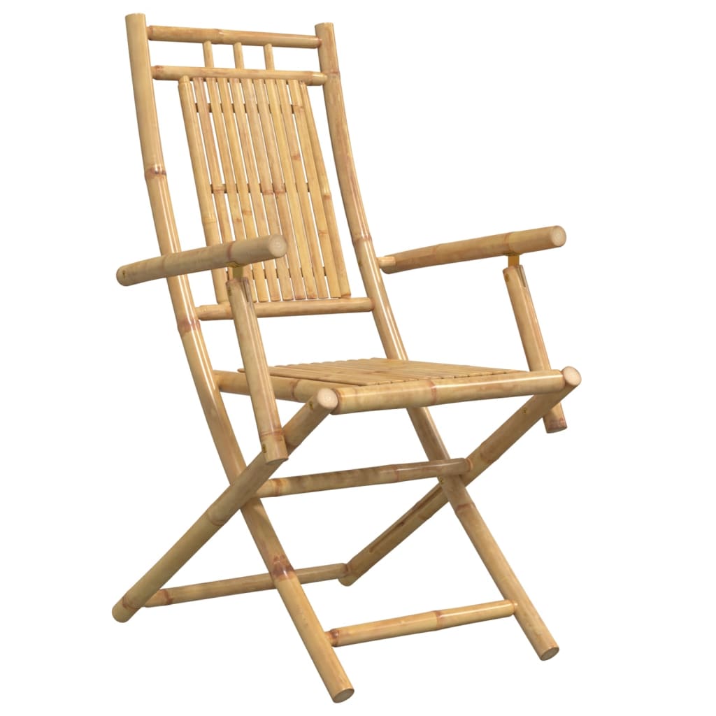 vidaXL Folding Garden Chairs 8 pcs 53x66x99 cm Bamboo