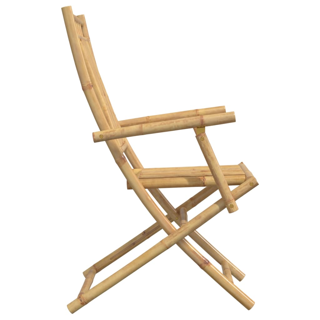 vidaXL Folding Garden Chairs 8 pcs 53x66x99 cm Bamboo