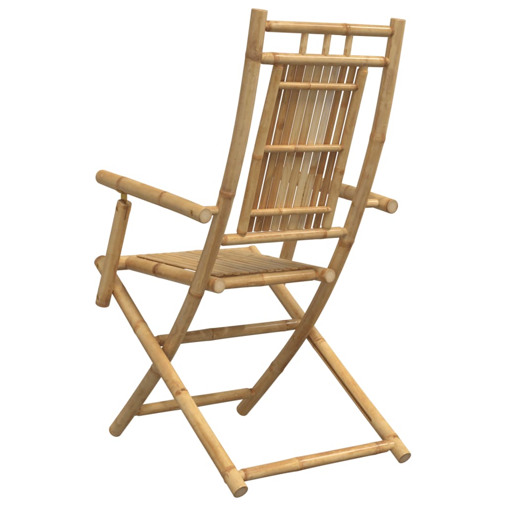 vidaXL Folding Garden Chairs 8 pcs 53x66x99 cm Bamboo