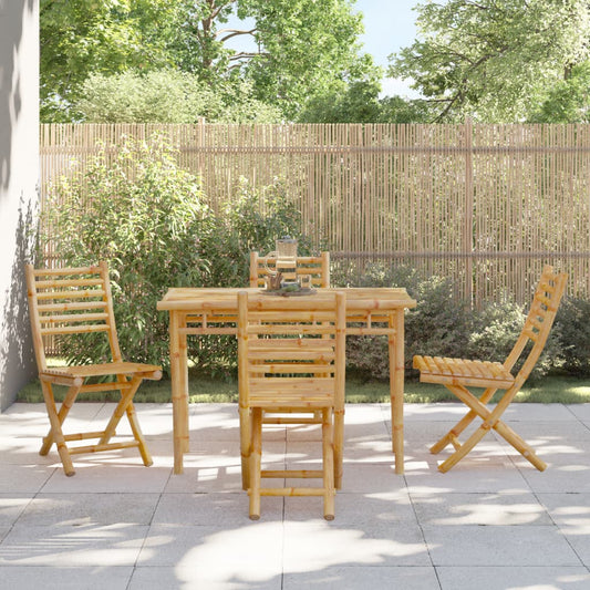 vidaXL Folding Chairs 4 pcs 43x54x88 cm Bamboo