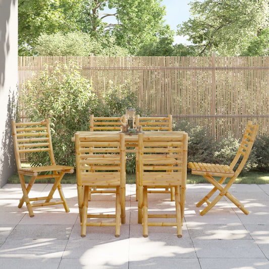 vidaXL Folding Chairs 6 pcs 43x54x88 cm Bamboo