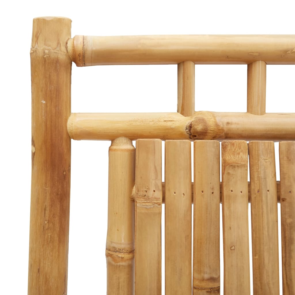 vidaXL Bistro Set | Natural Bamboo | Bamboo | 3 piece set |  Foldable