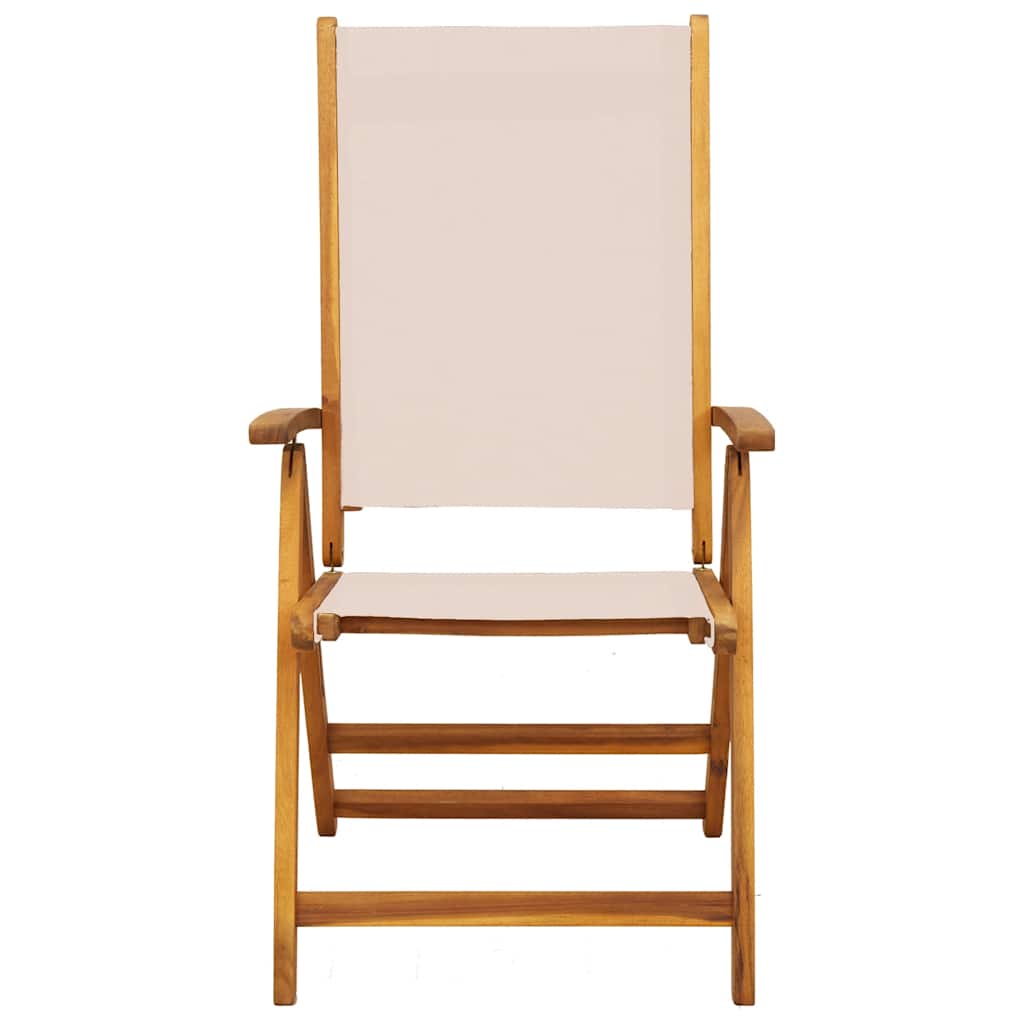 vidaXL Folding Garden Chairs 6 pcs Solid Wood Acacia and Textilene