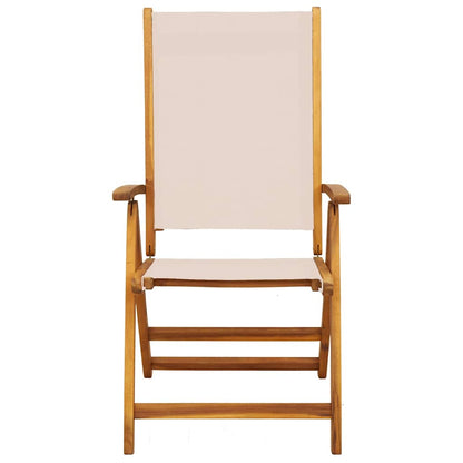 vidaXL Folding Garden Chairs 6 pcs Solid Wood Acacia and Textilene