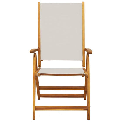vidaXL Folding Garden Chairs 4 pcs Solid Wood Acacia and Textilene