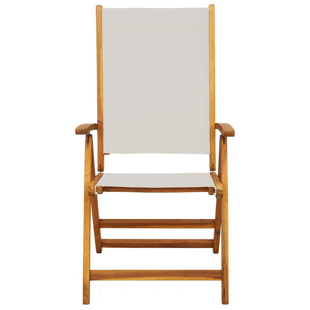 vidaXL Folding Garden Chairs 6 pcs Solid Wood Acacia and Textilene