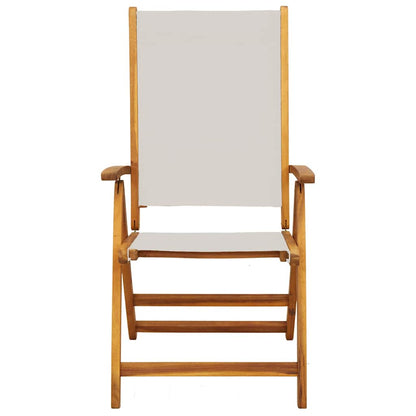 vidaXL Folding Garden Chairs 6 pcs Solid Wood Acacia and Textilene