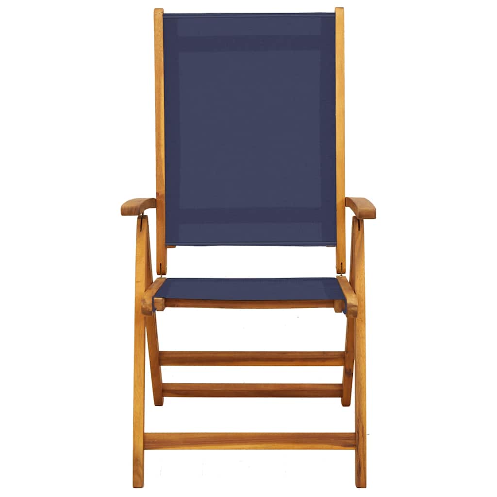 vidaXL Folding Chairs 4 pcs Solid Wood Acacia and Textilene