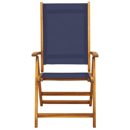 vidaXL Folding Chairs 4 pcs Solid Wood Acacia and Textilene