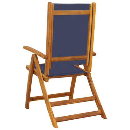vidaXL Folding Chairs 4 pcs Solid Wood Acacia and Textilene