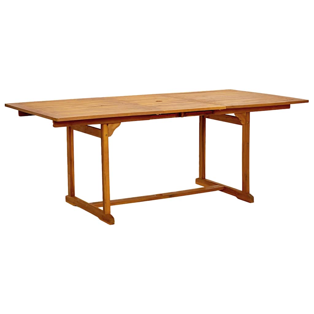 vidaXL 5 Piece Garden Dining Set Solid Wood Acacia and Textilene