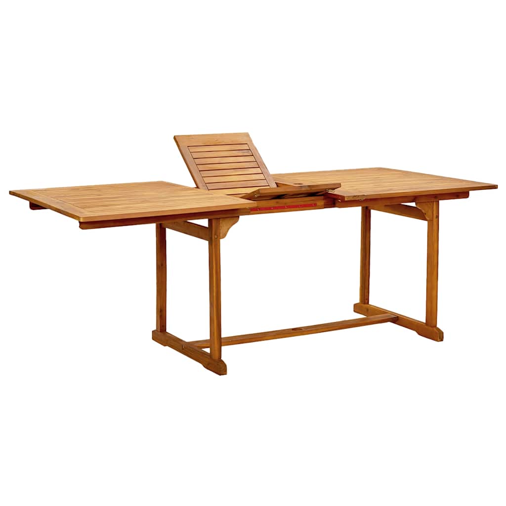 vidaXL 5 Piece Garden Dining Set Solid Wood Acacia and Textilene
