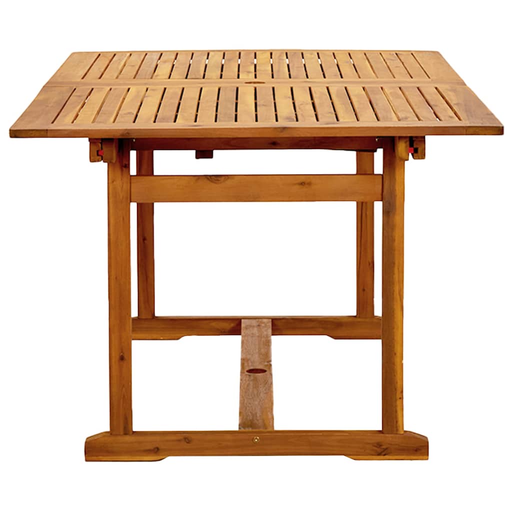 vidaXL 5 Piece Garden Dining Set Solid Wood Acacia and Textilene