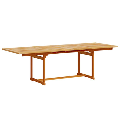 vidaXL 9 Piece Garden Dining Set Solid Wood Acacia and Textilene