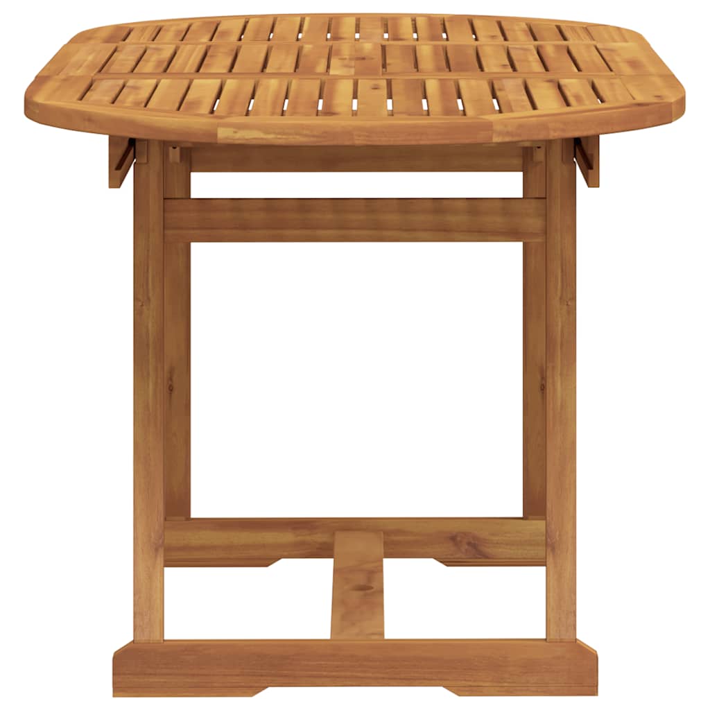 vidaXL 5 Piece Garden Dining Set Solid Wood Acacia and Textilene