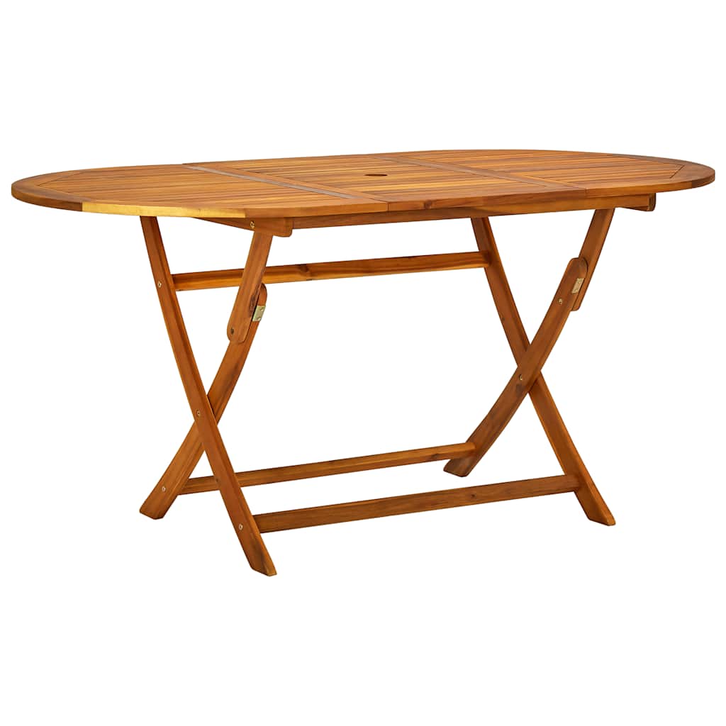 vidaXL 7 Piece Garden Dining Set Solid Wood Acacia and Textilene