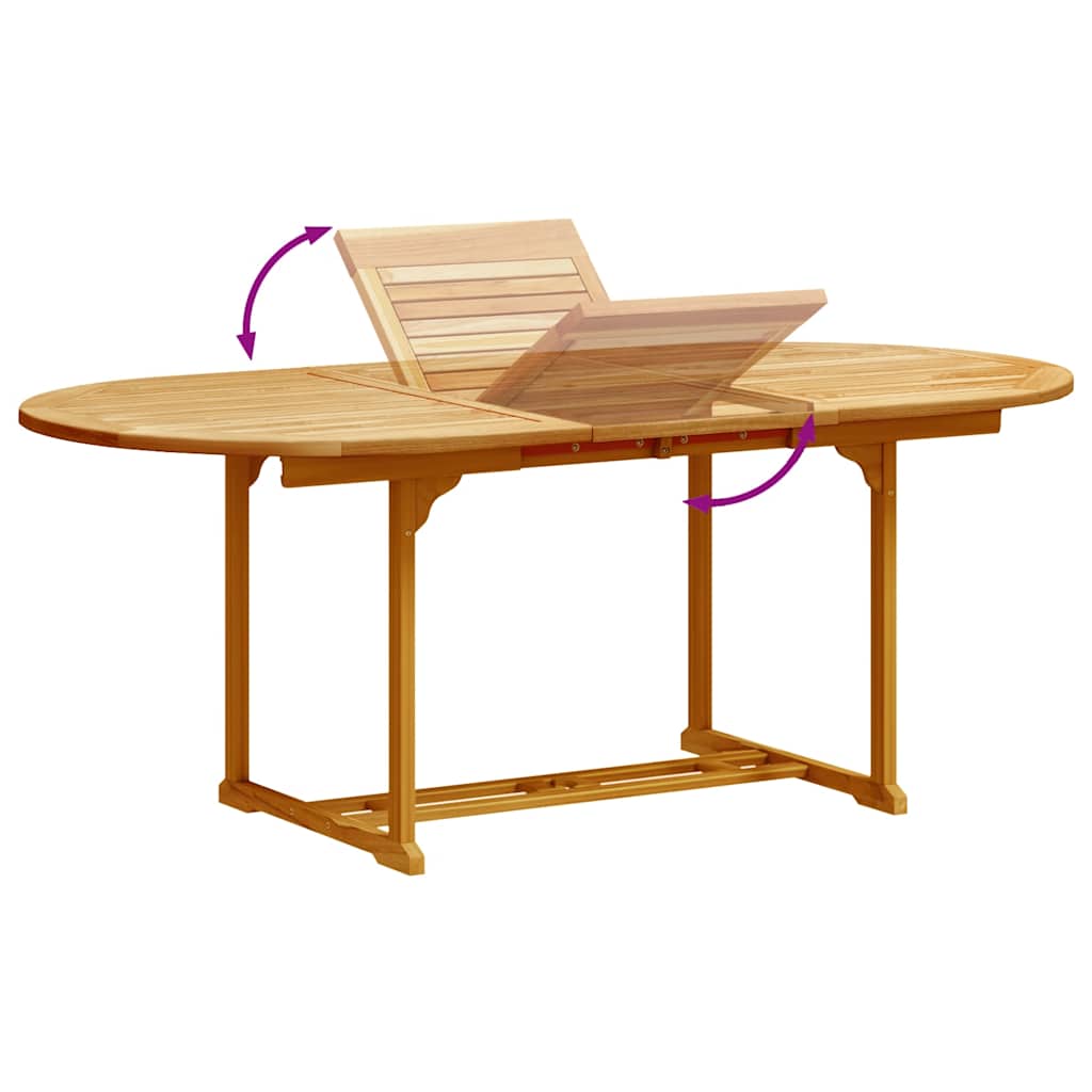vidaXL 7 Piece Garden Dining Set Solid Wood Acacia and Textilene
