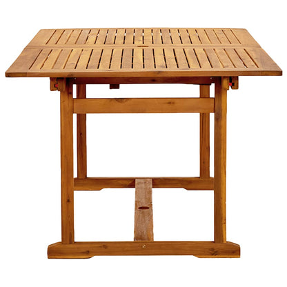 vidaXL 5 Piece Garden Dining Set Solid Wood Acacia and Textilene