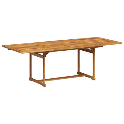 vidaXL 9 Piece Garden Dining Set Solid Wood Acacia and Textilene
